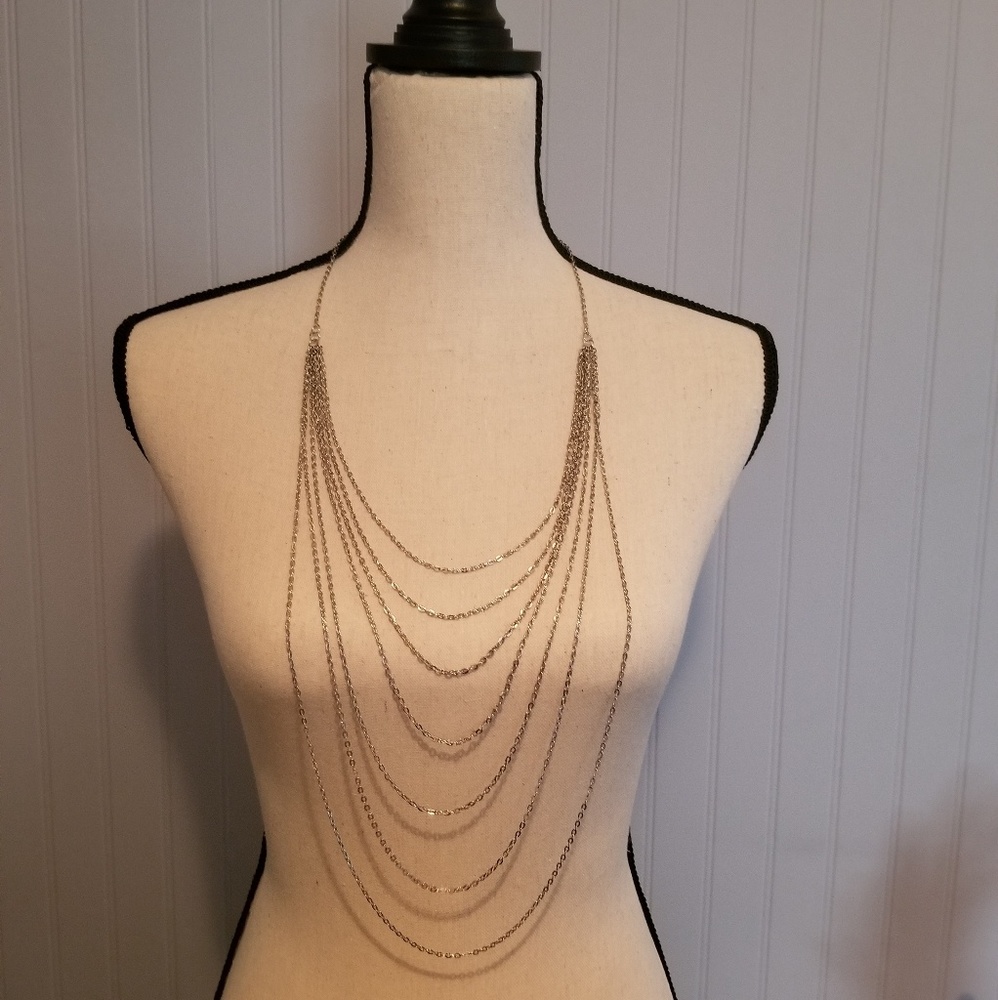 Silver Layer Necklace NWOT